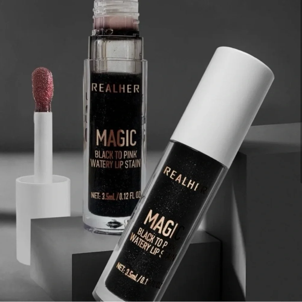 RealHer Black to Pink Glossy Lip Stain